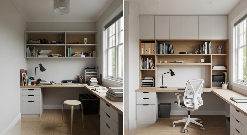 Custom built-in bookshelf for study or living room