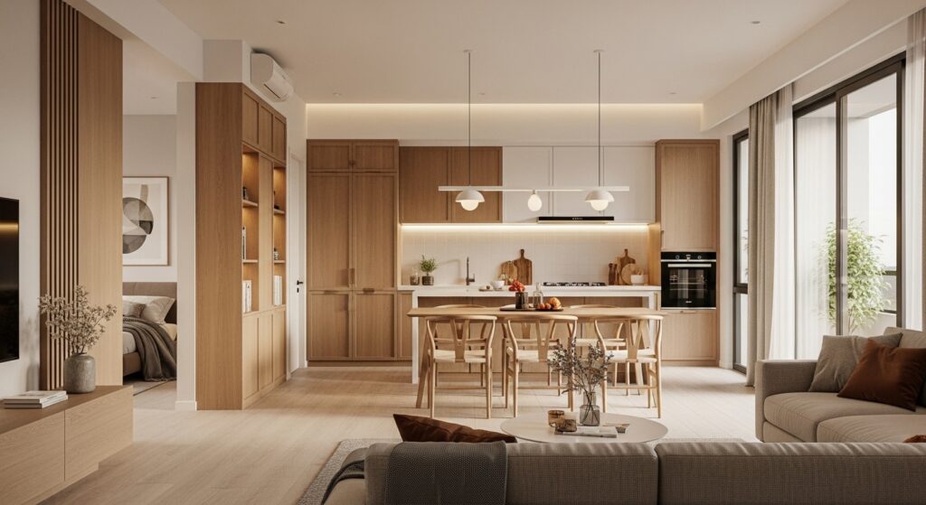 Complete home customization for Singapore and Malaysia apartments and landed houses, including living room, bedroom, kitchen, and study